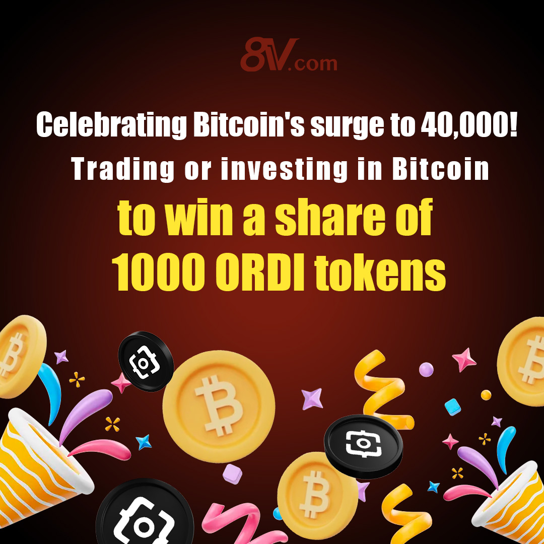 BTC at 40,000! Auto-invest BTC to win a Share of 1000 ORDI