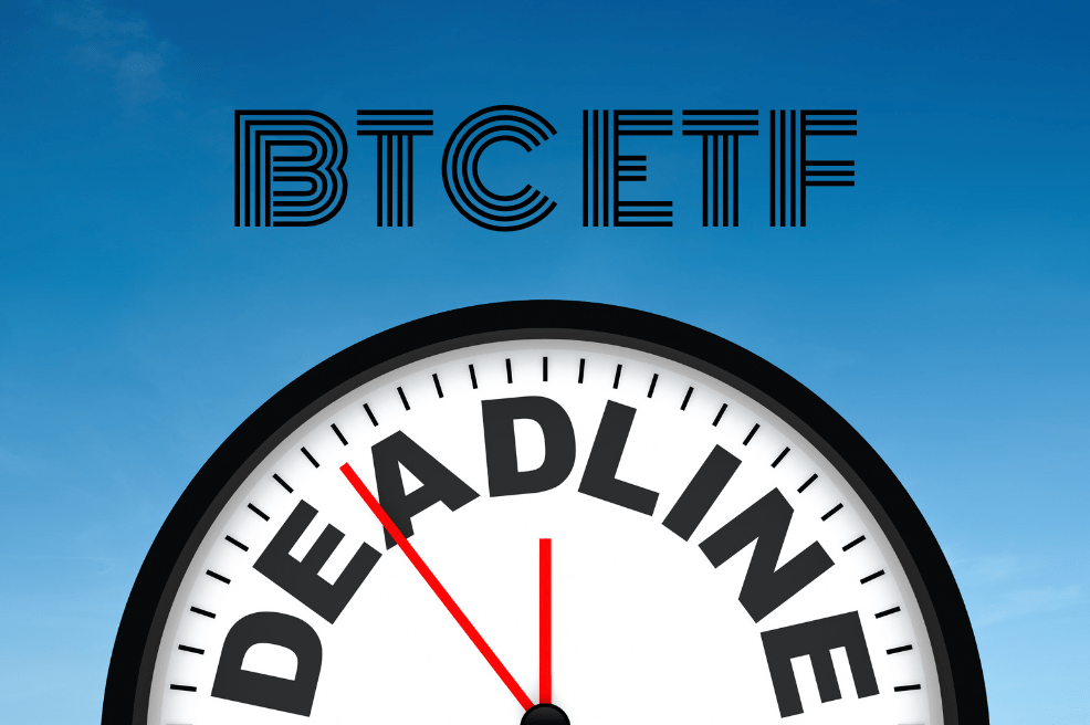 美國證交會(SEC)為比特幣現貨 ETF 申請公司設定最後調整期限：12/29