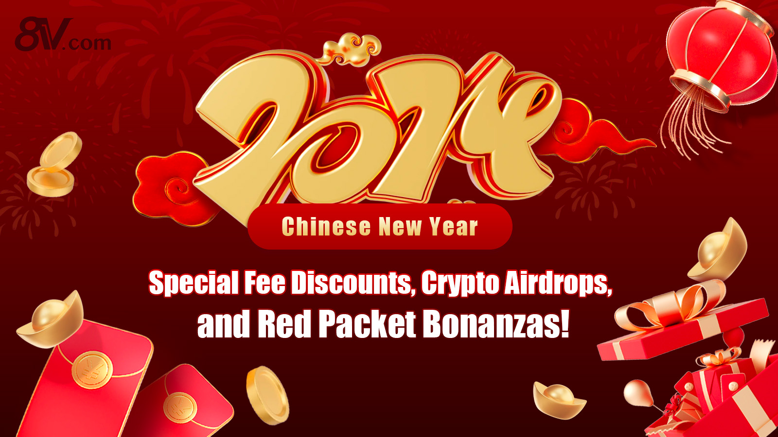 Celebrate 2024 with 8V! Enjoy Fee Discounts, New Coin Airdrops, and Red Envelopes!