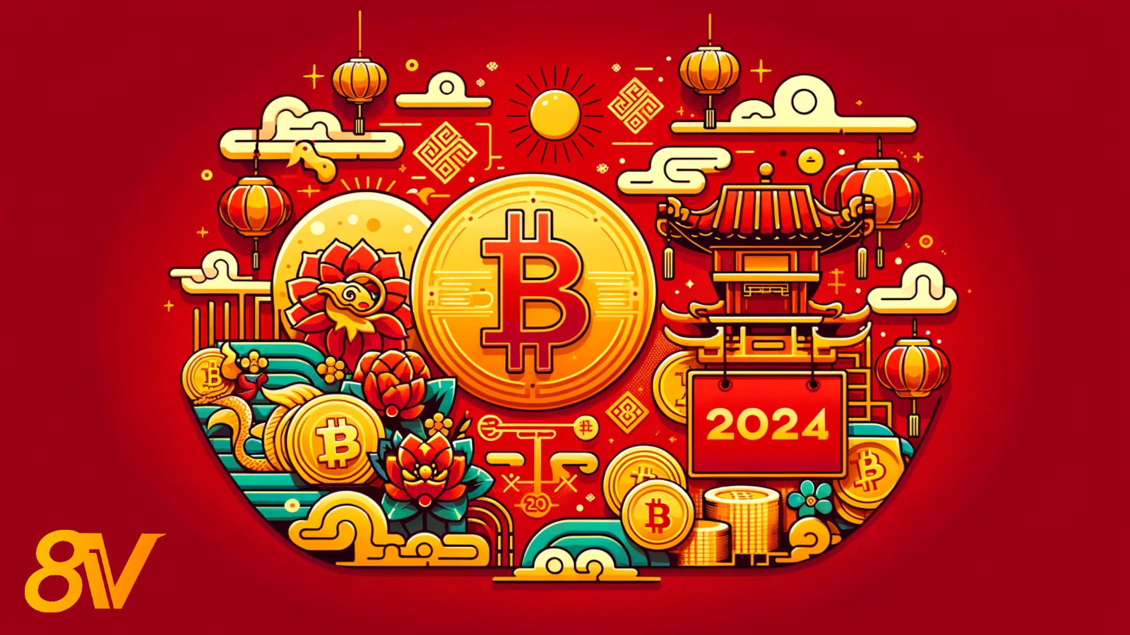 8V exchange welcomes 2024 and the bitcoin ETF title image