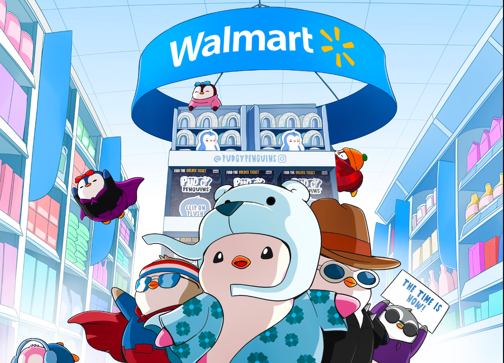 Pudgy Penguins 遍及 3,100 家Walmart，地板價逼近 20 ETH