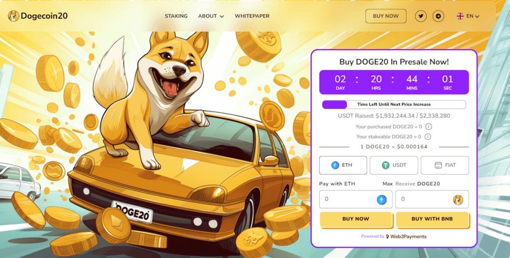 如何购买 Dogecoin20 ($DOGE20) – 简单指南