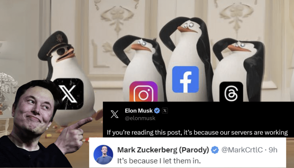 Meta 當機服務中斷二小時，借道 X 發訊息被馬斯克狂酸