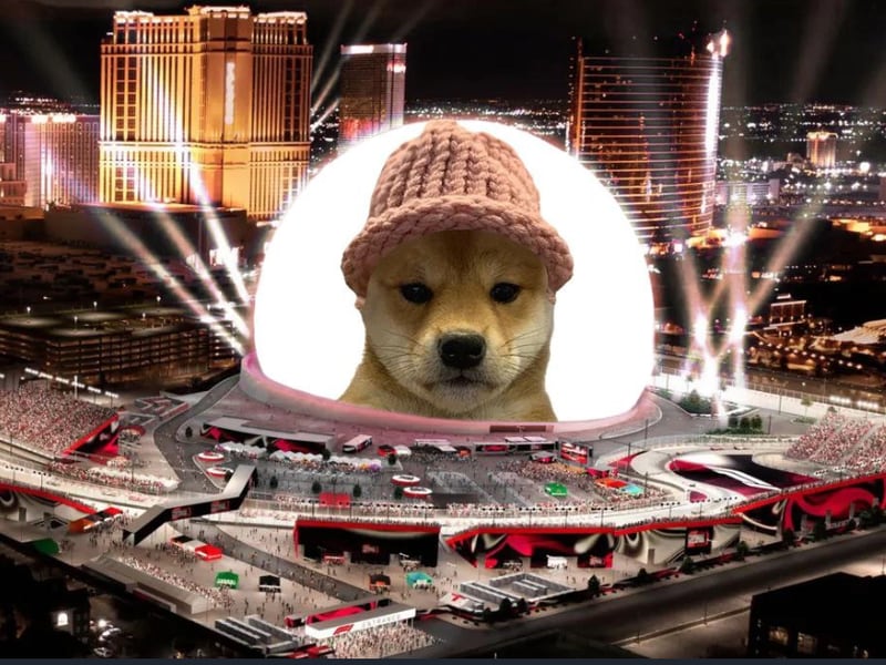 Dogwifhat Community Plan to Put the Meme on the Vegas Sphere