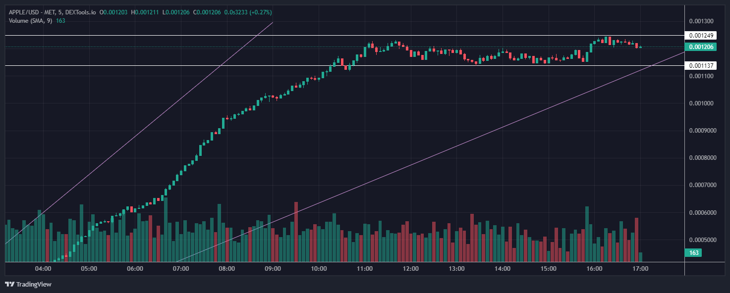 ‘苹果’迷因币价格激增　链上分析师预测这币将是下一个飙升对象！