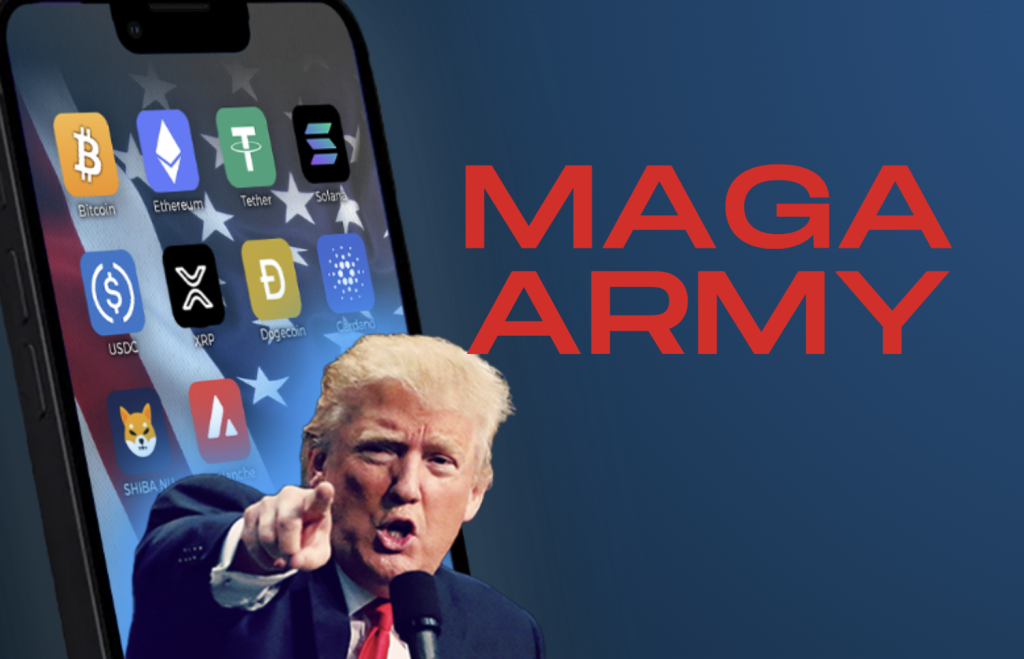 ​川普接受加密貨幣捐款，MAGA 加密軍團將推動競選取得勝利
