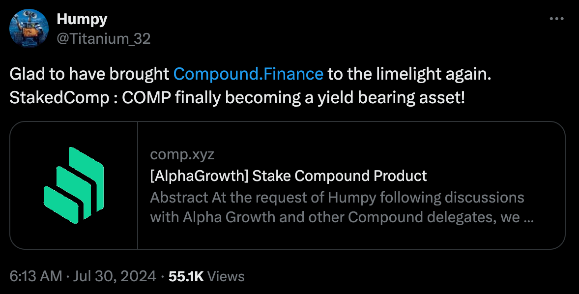 ​Compound險遭治理攻擊！匿名巨鯨爽拿千萬美元COMP，原來是公關操作？