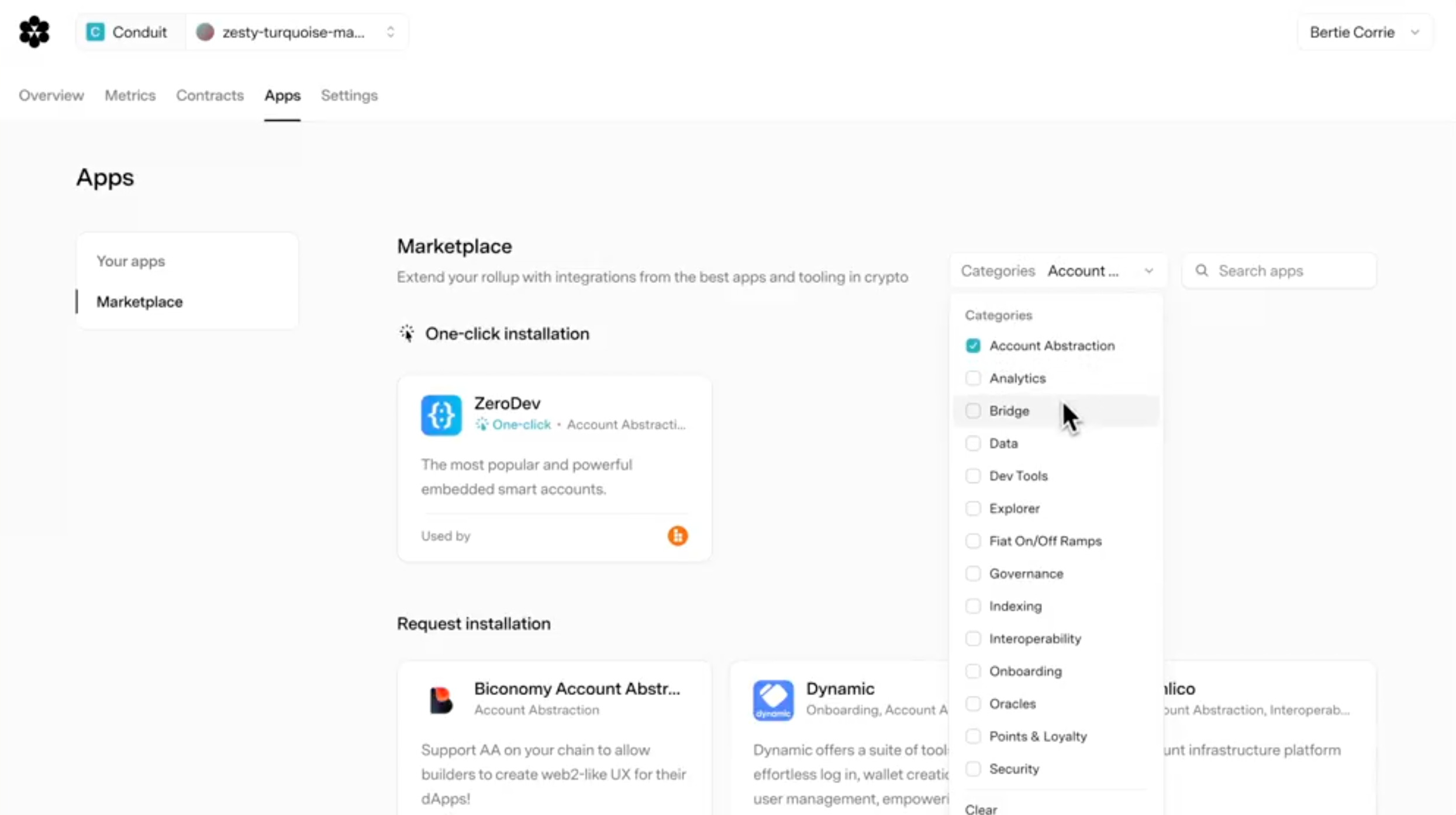 加密基礎設施Conduit推出交易市場,供Rollup團隊一鍵購買安裝整合工具
