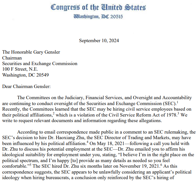 政治正確成錄取標準,SEC聘僱公正性引發爭議