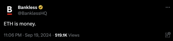 ​「ETH is money？」以太坊 OG 與信仰者價值觀亂鬥中