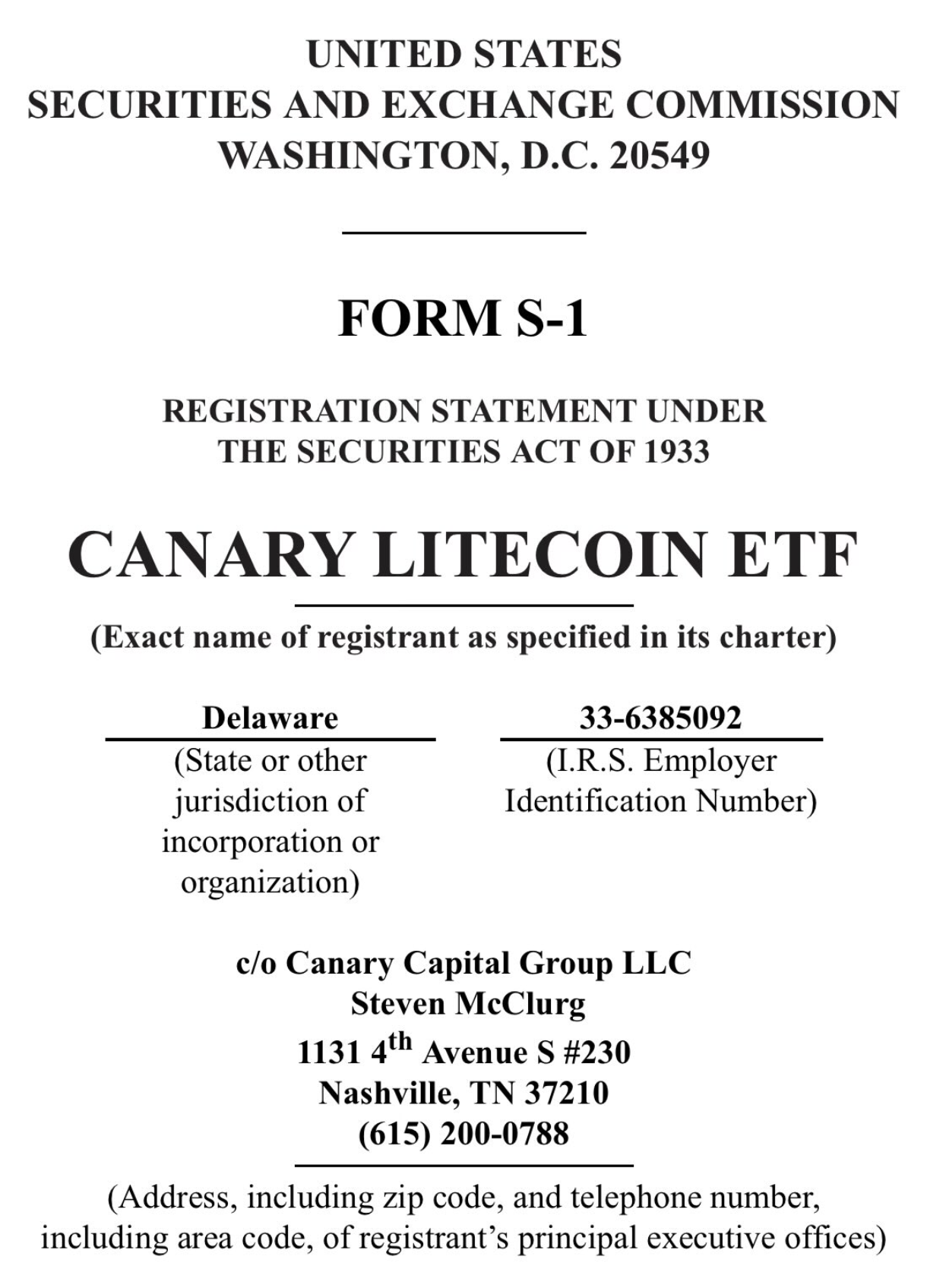 ​Canary Capital 向 SEC 提交現貨 Solana ETF 申請，積極發展多元幣種 ETF