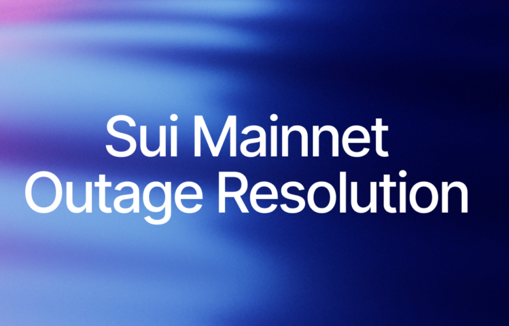 Sui 上線後首次停止出塊:開發者表示問題不大,隔天 Franklin Templeton 宣布合作關係