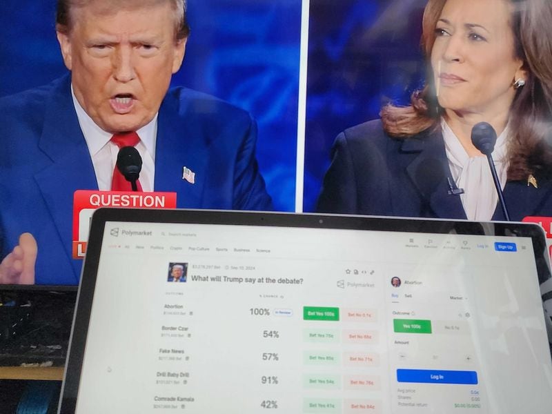 Harris Odds Rise on Polymarket as ‘Election Fraud’ Allegations Ramp Up Trump Hedge Bets