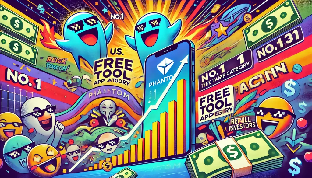 ​Phantom 登頂全美第一的免費工具類別應用程式，預告迷因熱潮已吸引圈外資金？