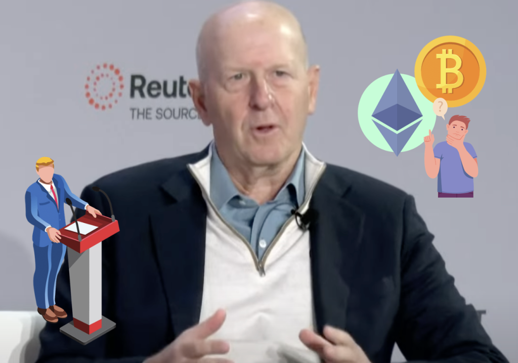 高盛執行長:若川普真讓美國加密監管放寬,有考慮比特幣與以太幣現貨交易