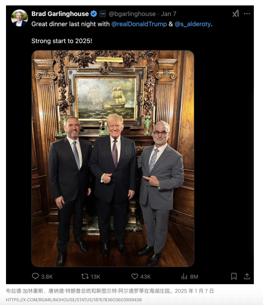 Ripple CEO 反对将 BTC 作为美国唯一储备货币引发激烈争论