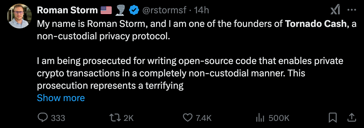 ​美國法院推翻Tornado Cash制裁：智能合約不屬於可制裁財產