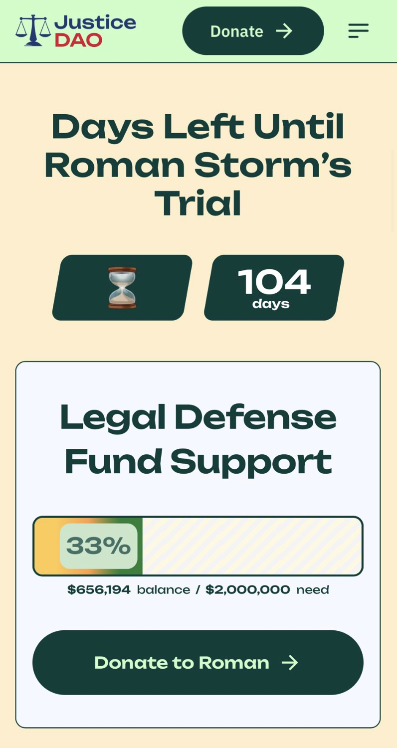 ​以太坊創辦人 Vitalik 豪捐 17 萬鎂 ETH，助 Tornado Cash 混幣器開發者應對官司