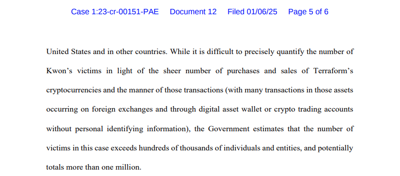 受害者逾百萬人!Do Kwon案檢方坦言:釐清具體人數及損失金額成棘手問題
