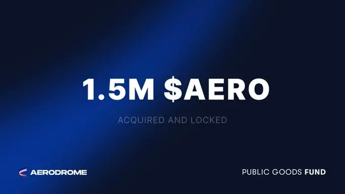 Aerodrome 公共产品基金已回购价值 150 万美元的 AERO