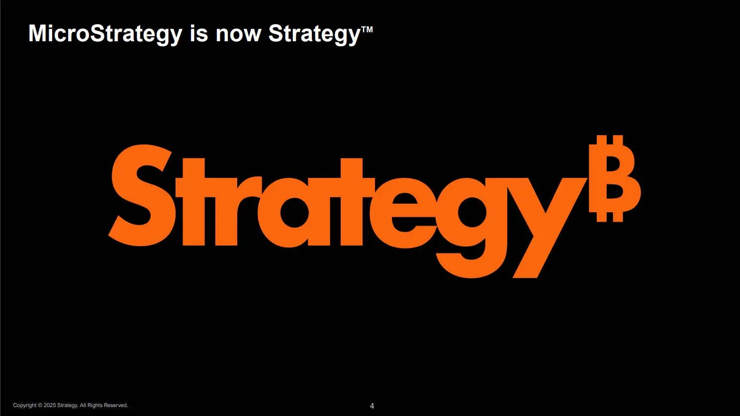 MicroStrategy 更名为 “Strategy”，Q4 比特币持有量几乎翻番，想做比特币“智能杠杆”