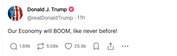 特朗普：美国将出现前所未有的繁荣