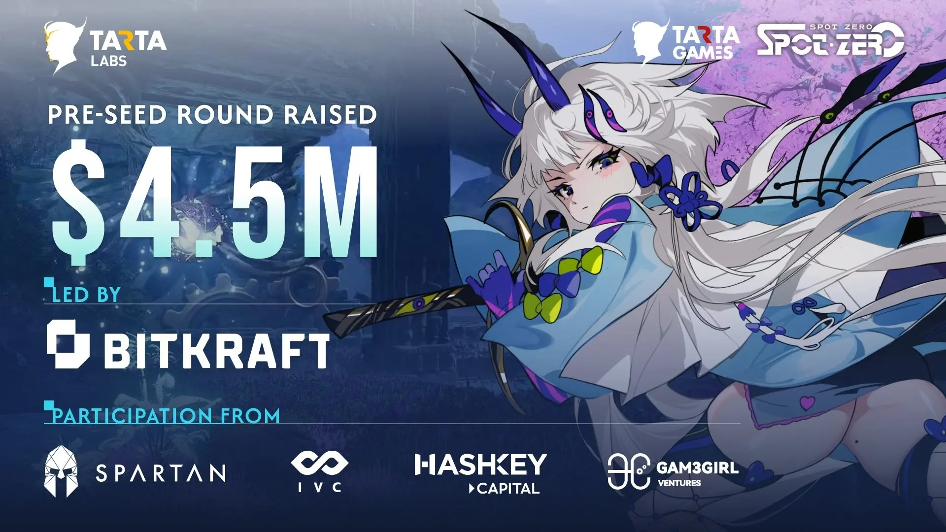 Tarta Labs 完成 450 万美元 Pre-Seed 融资，BITKRAFT Ventures 领投