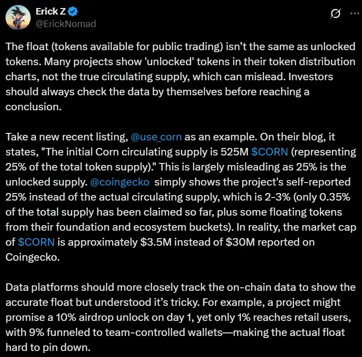 Nomad Capital 管理合伙人:很多项目公布的流通代币数量和实际严重不符,具有误导性
