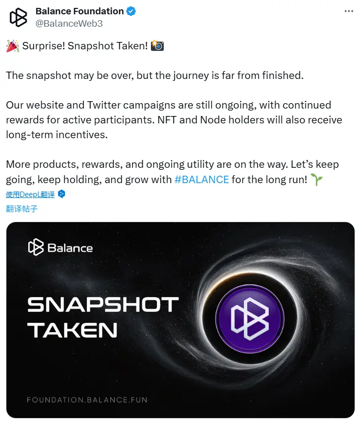 Balance 基金会：已完成快照