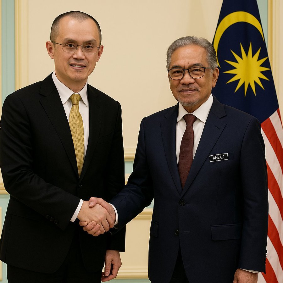 马来西亚总理会见币安创始人赵长鹏，旨在推动区块链和代币化采用