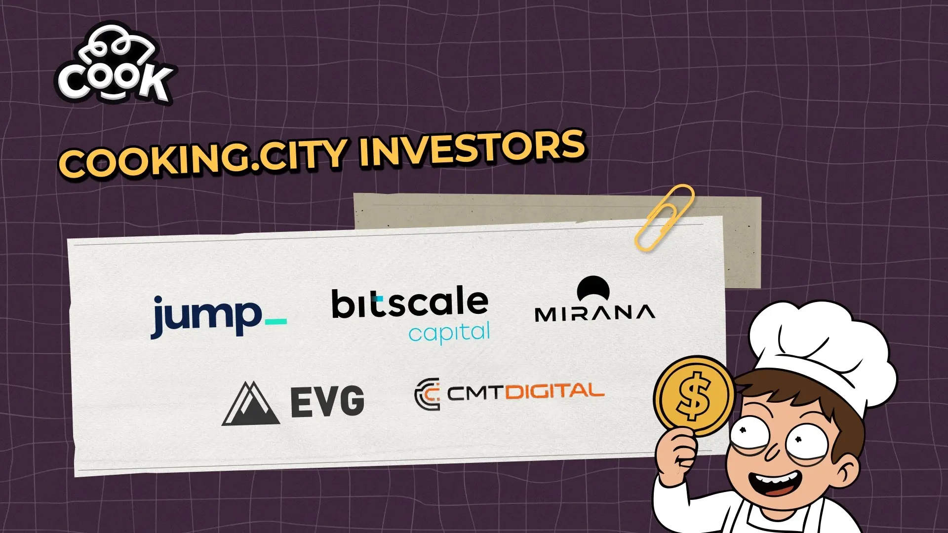Solana 生态代币发行平台 Cooking.City 完成 700 万美元融资，Jump 等参投