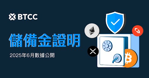 BTCC 發布 2025 年 6 月資產儲備證明：總儲備率達 135%，穩守市場震盪期 