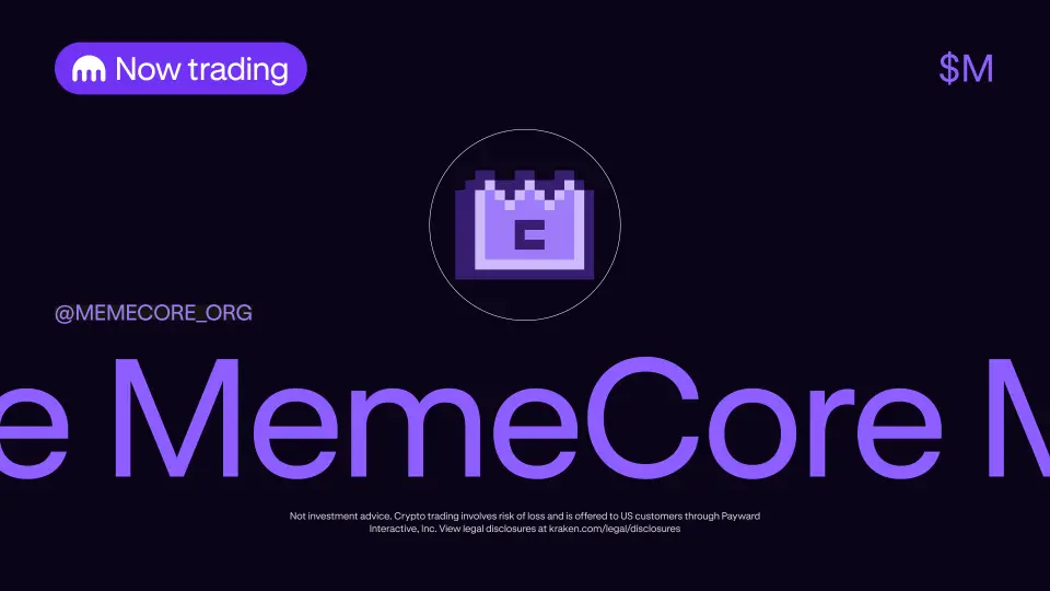 Kraken 现已上线 MemeCore (M)