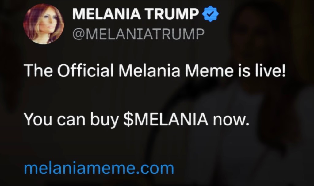 Coffeezilla：Melania 迷因幣可能涉及 2100 萬美元內線狙擊交易 