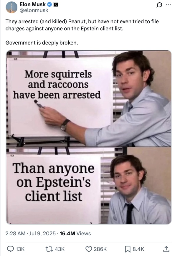 馬斯克為花生被安樂死哀悼，PNUT 迷因幣交易量 24 小時內暴增 120 % 