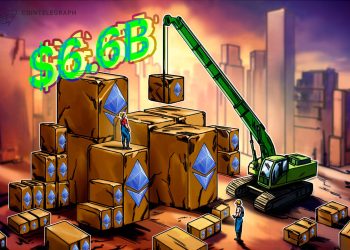 BitMine ETH holdings reach $6.6B as share price tumbles 14% in one week