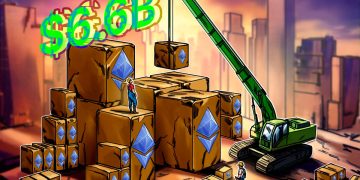 BitMine ETH holdings reach $6.6B as share price tumbles 14% in one week