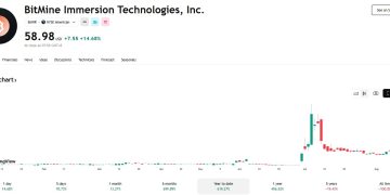 BitMine持有逾115萬枚以太幣,BMNR一週上漲近八成,mNAV成黑箱