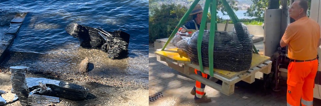 瑞士中本聰雕像已尋獲，疑似被當地喝醉青年丟到湖中 