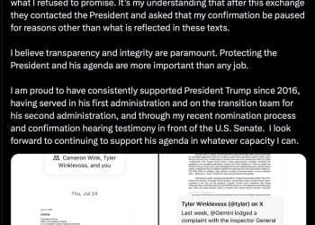 Gemini 兄弟威脅 CFTC？揚言「不改革就向川普告狀」，IPO 前夕炸鍋 