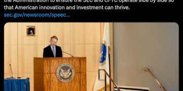 美 SEC、CFTC:我們不合併,會合作打破加密監管不確定性