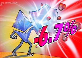 ETH down 6.7% after crypto ‘Black Monday,’ showing more resilience than alts