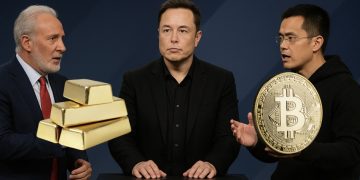 比特幣 vs 代幣化黃金:Peter Schiff 與 CZ 將在幣安區塊鏈週正面交鋒