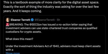 SEC 監管鬆綁！擬提案放行股票代幣化與州級公司加密託管 