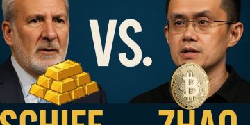 Peter Schiff 公開挑戰 CZ 趙長鵬!世紀辯論:比特幣 vs 代幣化黃金誰更符合貨幣條件