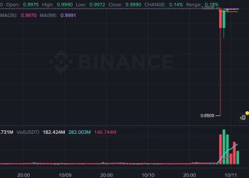 USDe 閃崩風暴：史上最大單日清算，重創加密市場、幣安出現訂單簿故障 