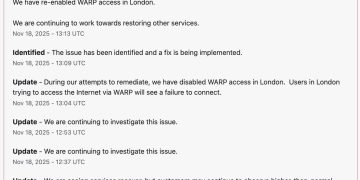 Cloudflare 全球大當機:數千用戶受影響 X、ChatGPT 等平台一度無法存取