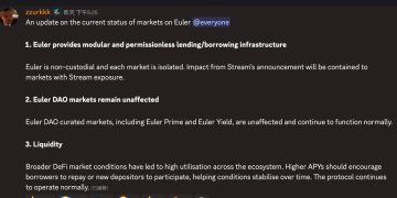 Euler Finance 爆發流動性危機,用戶 700 萬美元資金受困
