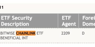Bitwise Chainlink ETF 現身 DTCC 登錄系統,靜待 SEC 審批