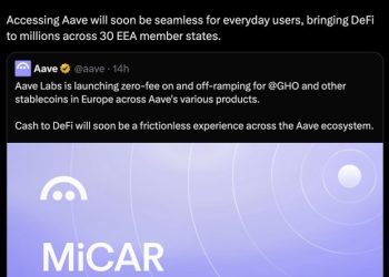 Aave 旗下 Push 取得歐洲 MiCA 許可，提供零手續費穩定幣出入金服務 